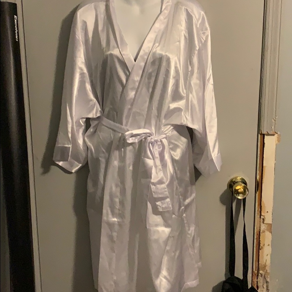 Bridal Robe With Nautical Anchor- never worn
